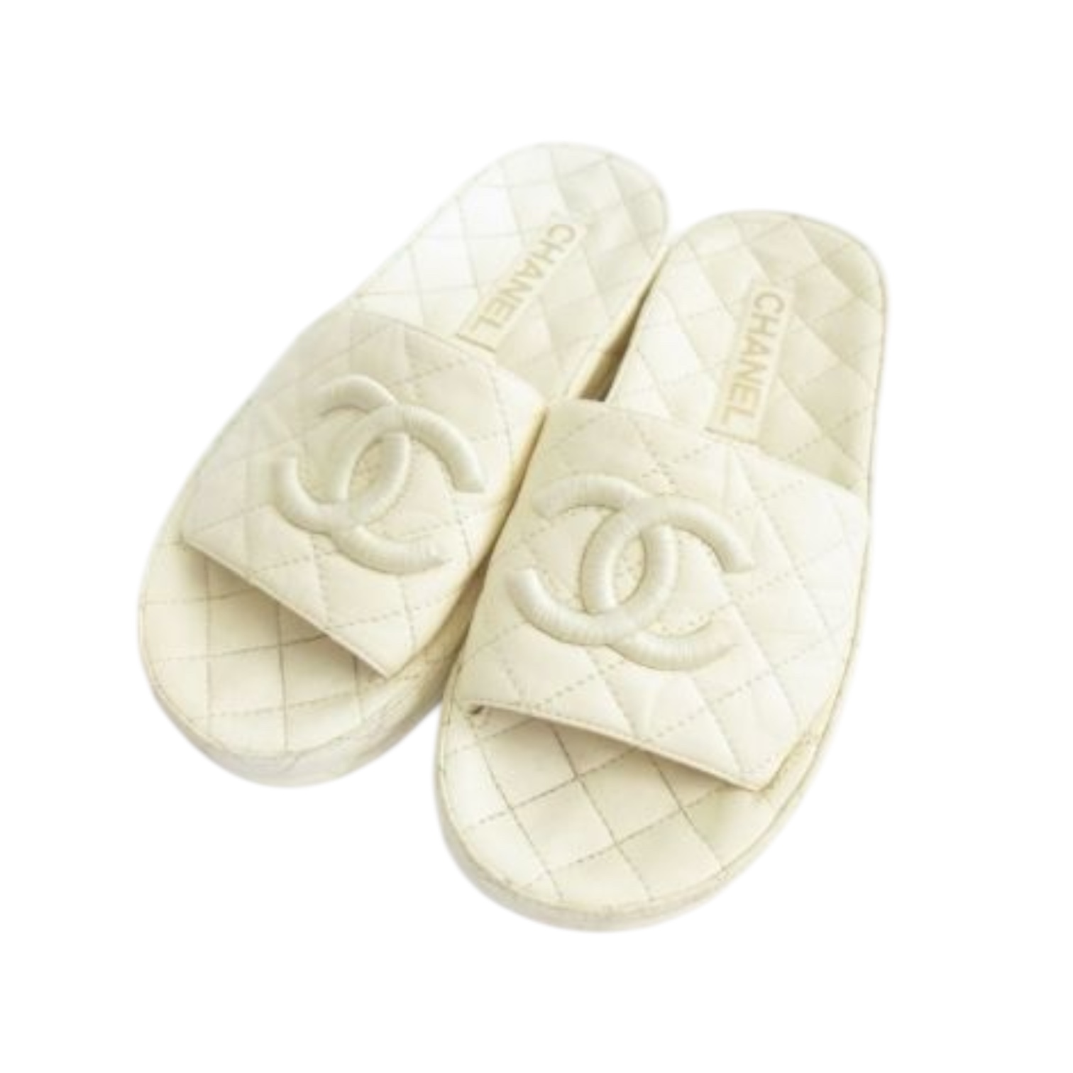 シャネル マトラッセ フラットサンダル