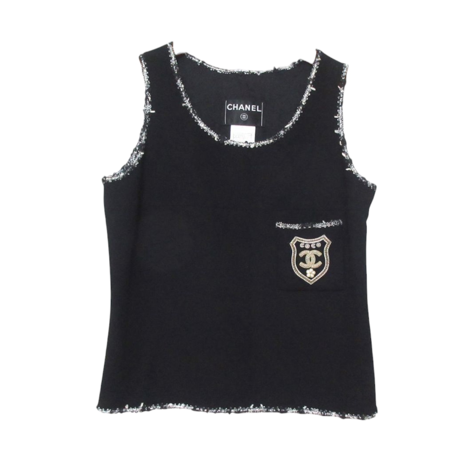 CHANEL ノースリーブツイード トップス