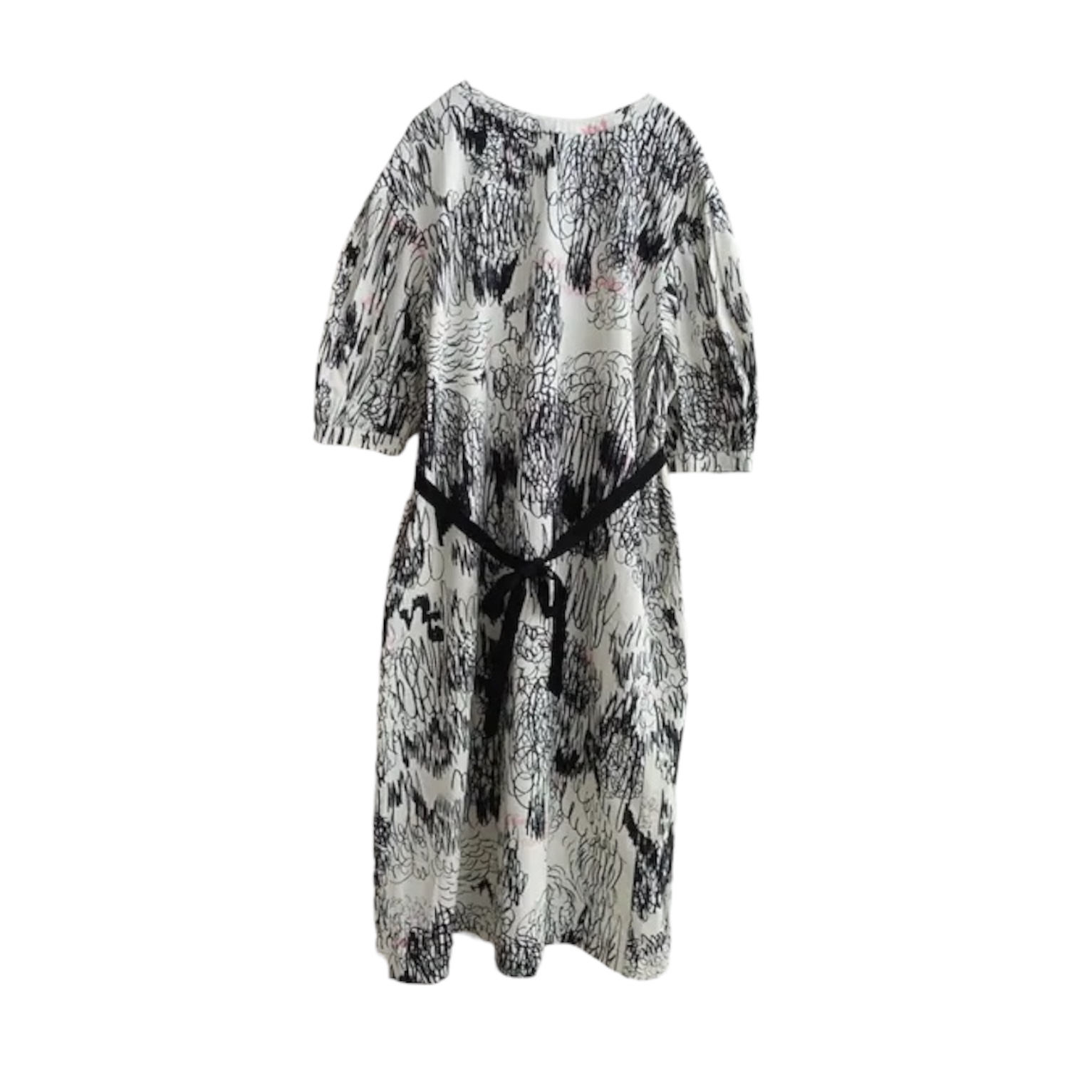 ミナペルホネン cache-cache プリントワンピース