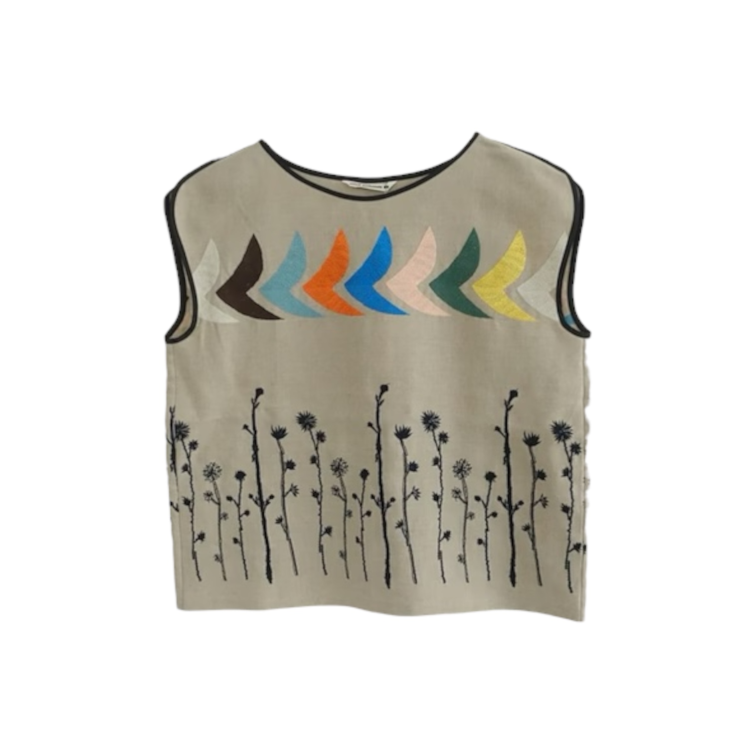 ミナペルホネン noppara + bird 刺しゅうブラウス