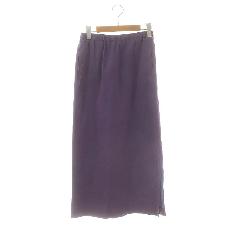 CABaN シルクネップストレッチ ロングスカート