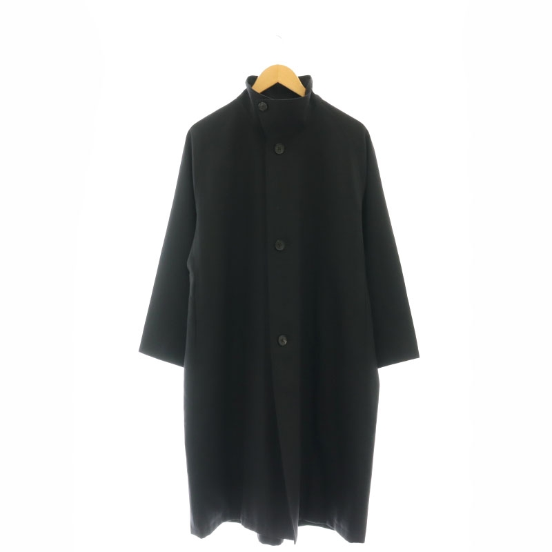 CABaN ウールギャバジン スタンドカラーコート