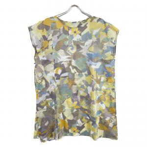 ヨーガンレール コットン 花柄 ノースリーブ チュニック