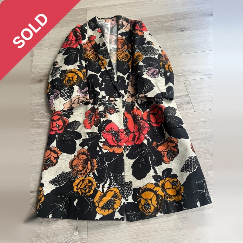 DRIES VAN NOTEN 14ss archive 花柄コート フローラル