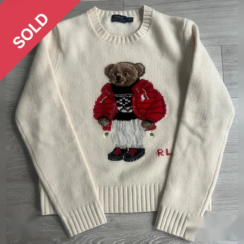 POLO RALPH LAUREN ポロベア ニット 丸襟 クルーネック
